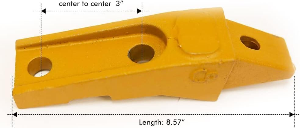 BDI Wear Parts 6737324 Flush Mount Bolt on Shanks Bobcat Style Dirt Digging Adapter for Skid Steer and Mini Excavator - 5 Pack