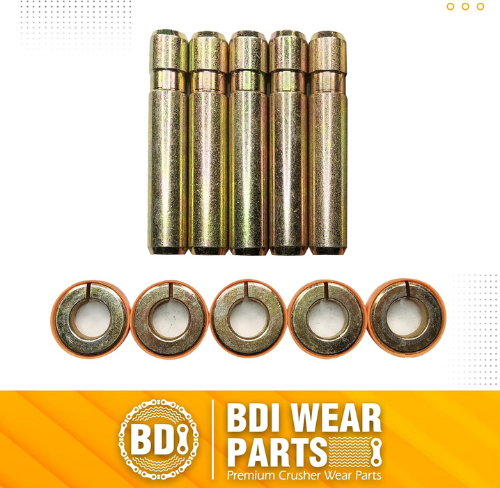 BDI Wear Parts Bucket Teeth Pins 8E6358 and 8E6359 Retainers Fits Cat J350 Caterpillar Style 1U3351 1U3352 Series Tooth - 5 PK