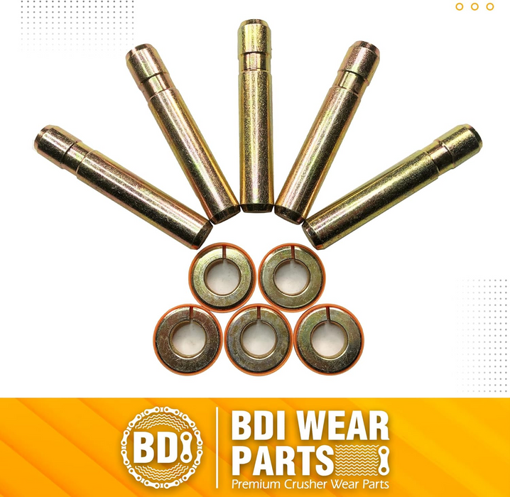 BDI Wear Parts Bucket Teeth Pins 8E6358 and 8E6359 Retainers Fits Cat J350 Caterpillar Style 1U3351 1U3352 Series Tooth - 5 PK