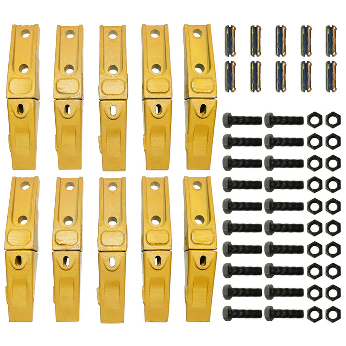 BDI wear Parts 6737322Y Assembly Bobcat Style 6767325 Bucket Teeth/ 6737324 Adapter/ 6737326 Felx Pin/Bolt and Nut (10)