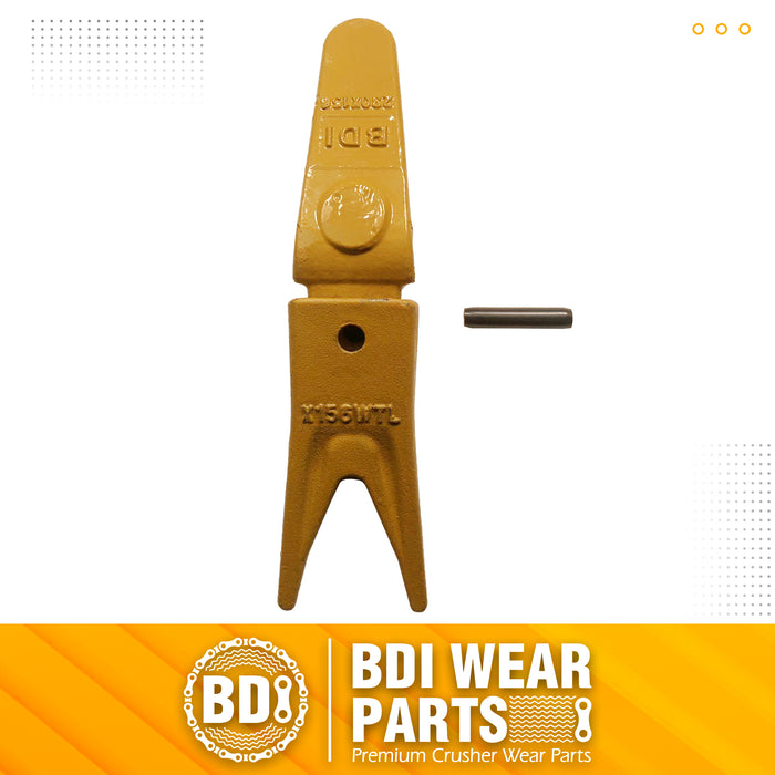BDI Wear Parts Assembly 230X156 Backhoe Shank / X156WTL Bucket Teeth / P156 Flex Pin Bobcat Skid Steer Caterpillar Style for Mini Excavator - 1 Set