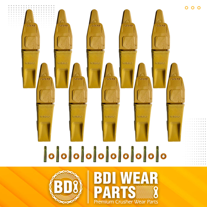 BDI Wear Parts Assembly Bucket Teeth 1U3252 / Adapter 6Y3254 / Pins for Caterpillars J250-10 Set