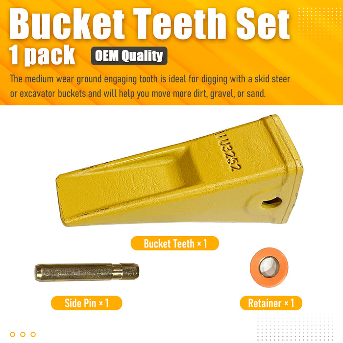 1 - Forged CAT Style Backhoe/Loader Bucket Dirt Teeth/Tooth - 1U3252 (1)
