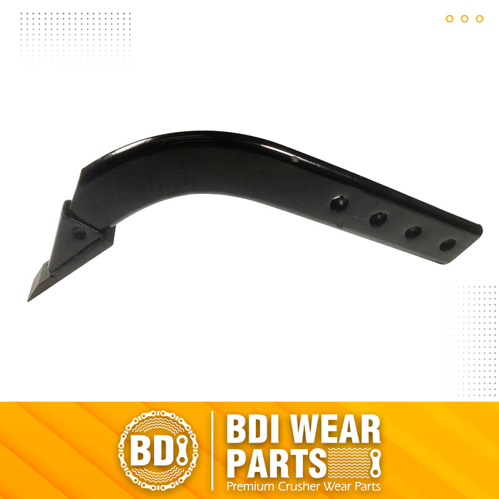 BDI Wear Parts Box Blade Ripper Shank, 18" Box Blade Ripper Teeth with Adjustable 4 Holes Shanks, Rippers/Scarifier Tooth for Replacement, Tilling, Digging - 1 PK
