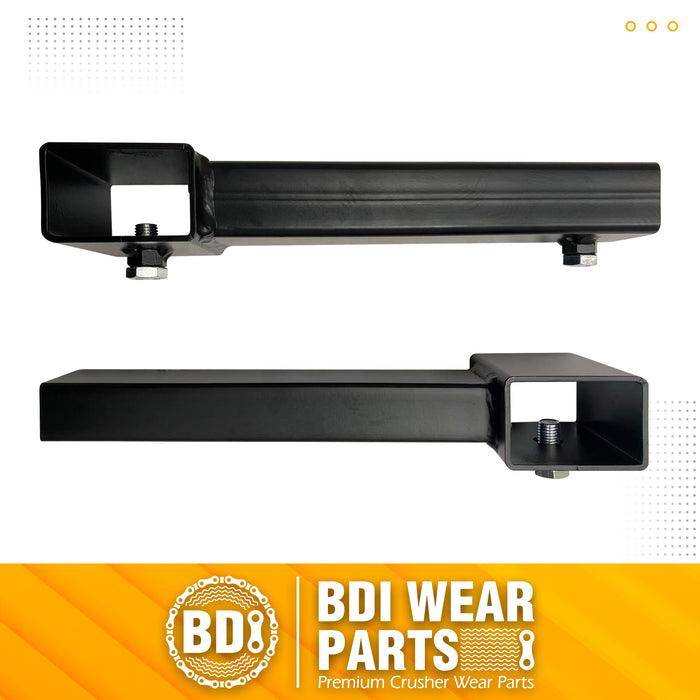 Stabilizer Bar for Pallet Forks up to 3 "W x 2" H, 12" to 21" W Adjustable Length for Skid Steer Heavy Duty Tractor 1500 lbs Fork Stabilizers