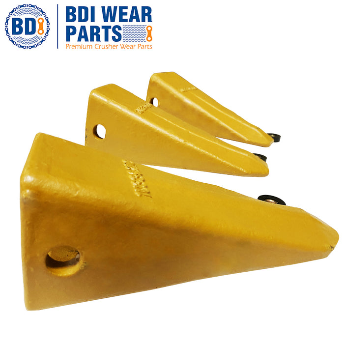 BDI Wear Parts 1U3302RC J300 Style Rock Chisel Bucket Teeth with Pins and Retainers for CAT- 5 Pack
