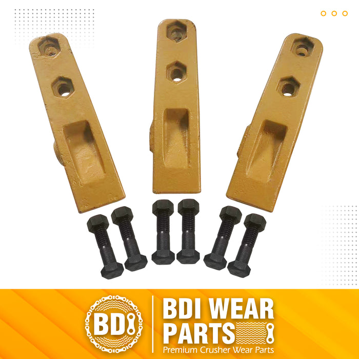 BDI Wear Parts 6684447 Trenching Bucket Teeth, Bobcat Style Skid Steer Backhoe Bolt On Tooth Unitooth - 3 PK