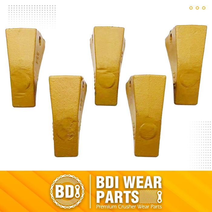 BDI Wear Parts TF23D D23P 5 Pack Bucket Teeth Claw Backhole Long Flexpins for Deere Case