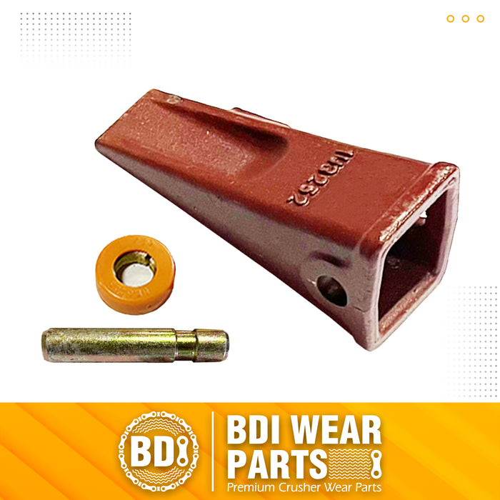 BDI Wear Parts Red 1 Pack Bucket Teeth 1U3252 Pin 8E6258 8E6259 Backhoe/Loader Bucket Dirt Teeth/Tooth