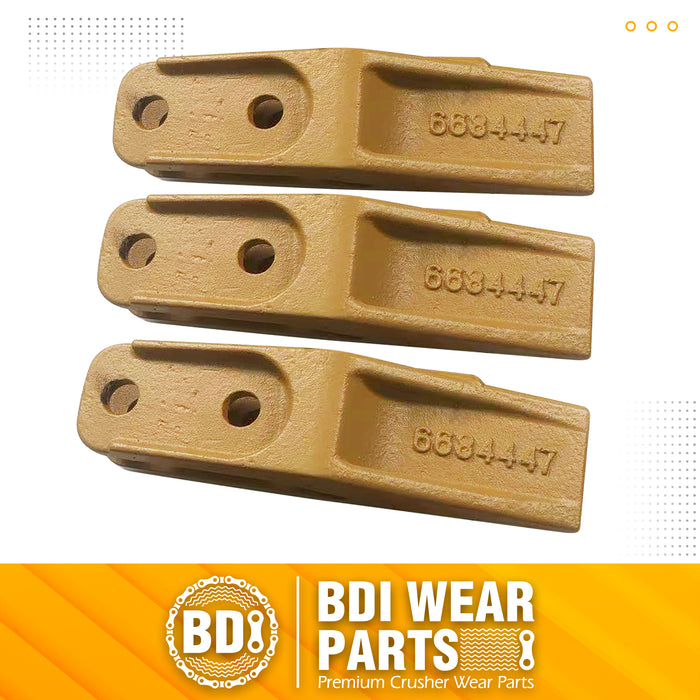 BDI Wear Parts 6684447 Trenching Bucket Teeth, Bobcat Style Skid Steer Backhoe Bolt On Tooth Unitooth - 3 PK