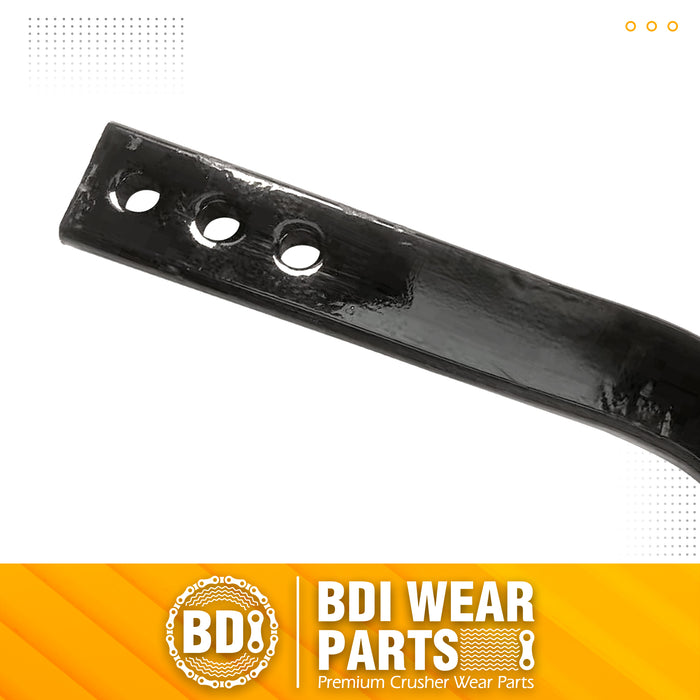 BDI Wear Parts Box Blade Ripper Shank, 17" Box Blade Ripper Teeth with Adjustable 3 Holes Shanks, Rippers/Scarifier Tooth for Replacement, Tilling, Digging - 1 PK