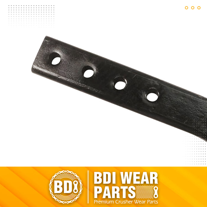 BDI Wear Parts Box Blade Ripper Shank, 18" Box Blade Ripper Teeth with Adjustable 4 Holes Shanks, Rippers/Scarifier Tooth for Replacement, Tilling, Digging - 1 PK