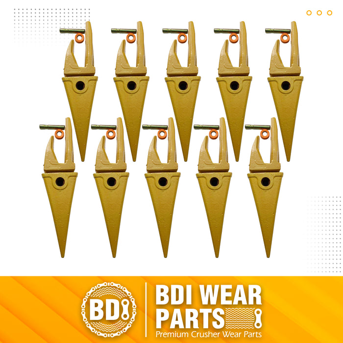 BDI Wear Parts Assembly Bucket Teeth 1U3252 / Adapter 6Y3254 / Pins for Caterpillars J250-10 Set