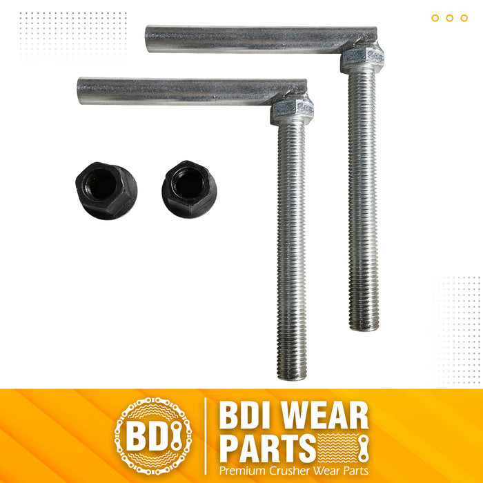 BDI Wear Parts Debris Forks to 48" Bucket, Clamp on Pallet Forks 2500 lbs Loading Capacity, 21" Length Heavy Duty Clamp-On Pallet Fork for Loader Skidsteer Tractor Attachments