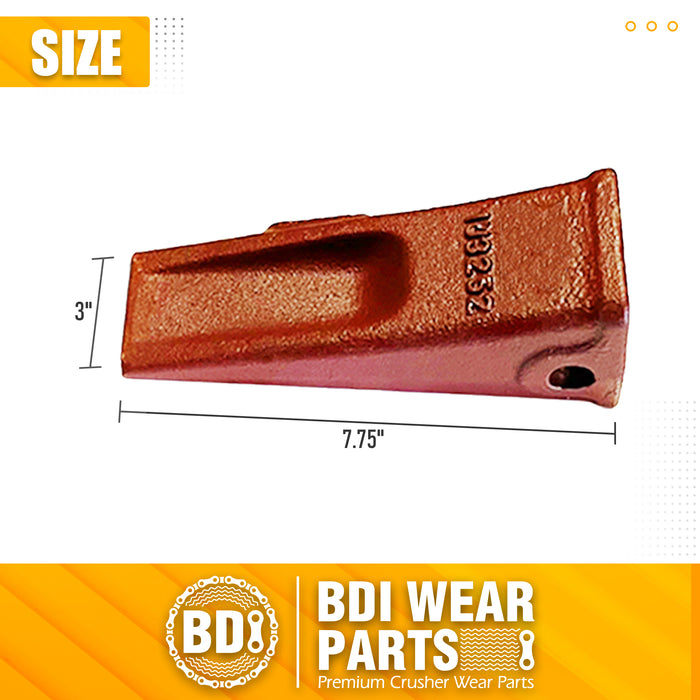 BDI Wear Parts Red 1 Pack Bucket Teeth 1U3252 Pin 8E6258 8E6259 Backhoe/Loader Bucket Dirt Teeth/Tooth