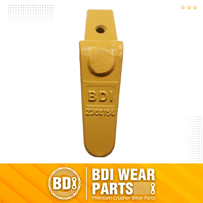 BDI Wear Parts Assembly 230X156 Backhoe Shank / X156T Bucket Teeth / P156 Flex Pin Bobcat Skid Steer Caterpillar Style for Mini Excavator - 1 Set