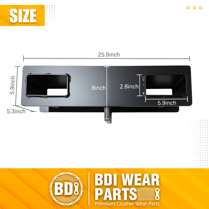 BDI Wear Parts 4000lbs Capacity Forklift Lifting Hook, Forklift Lifting Hoist with Swivel Hook, Forklift Mobile Crane Hook, Heavy Duty Forklift Attachments for Lifting Bag