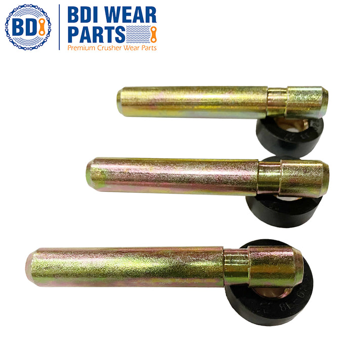 BDI Wear Parts 1U3302RC J300 Style Rock Chisel Bucket Teeth with Pins and Retainers for CAT- 3 Pack