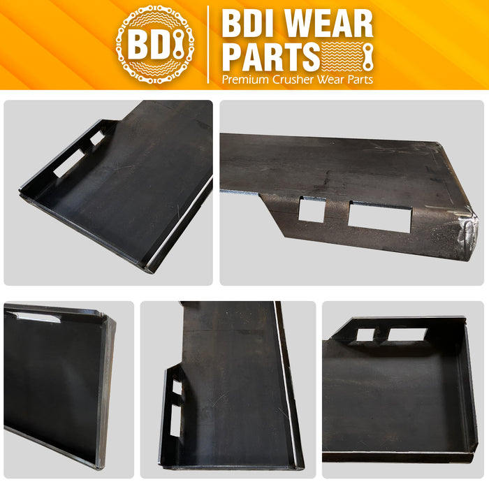 BDI Wear Parts 5/16" Skid Steer Mount Plate, Universal Heavy Duty Quick Attach Plate Mount Loader Compatible with Bobcat Kubota and Kubota Tractors (5/16")