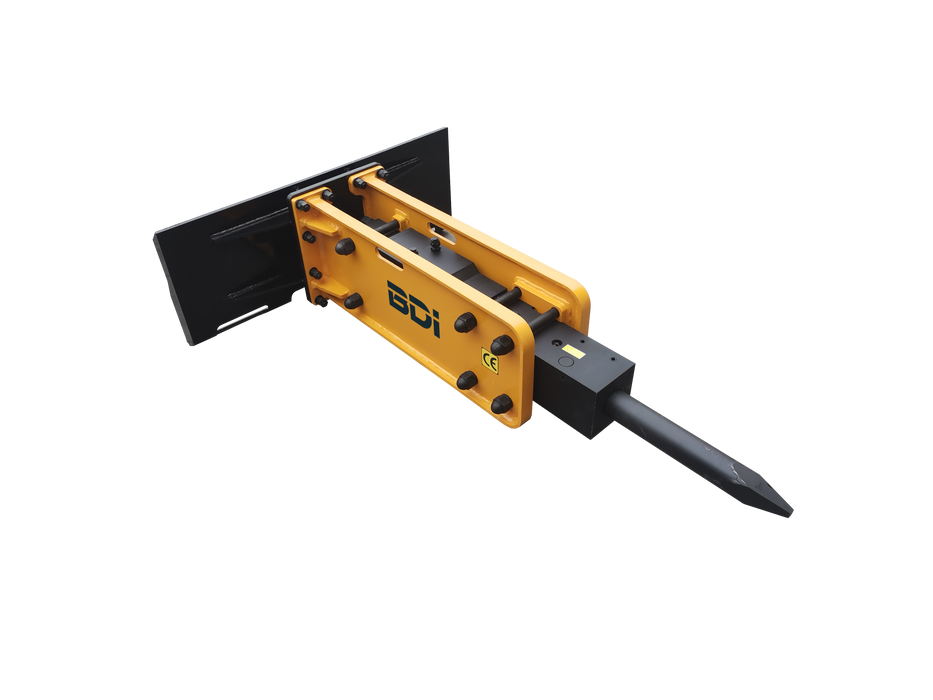 Skid Steer Attachment Hydraulic Concrete Breaker, 2.67” Chisel，Impact Energy 750 ft lb