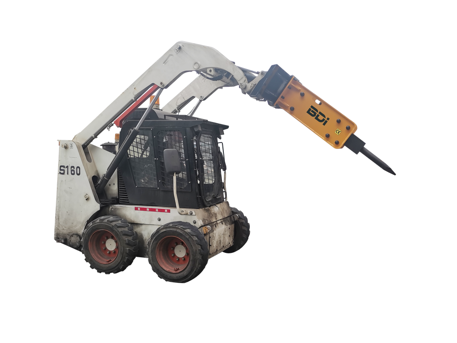 Skid Steer Attachment Hydraulic Concrete Breaker, 2.67” Chisel，Impact Energy 750 ft lb