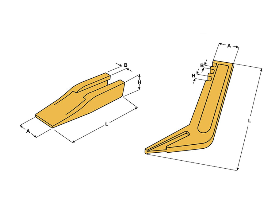 9F5124 Scarifier/Ripper Shank Caterpillar Style Shank Tooth-3 Notch Fits Caterpillar 1957218 120G 120H 12H NA 130G 135H