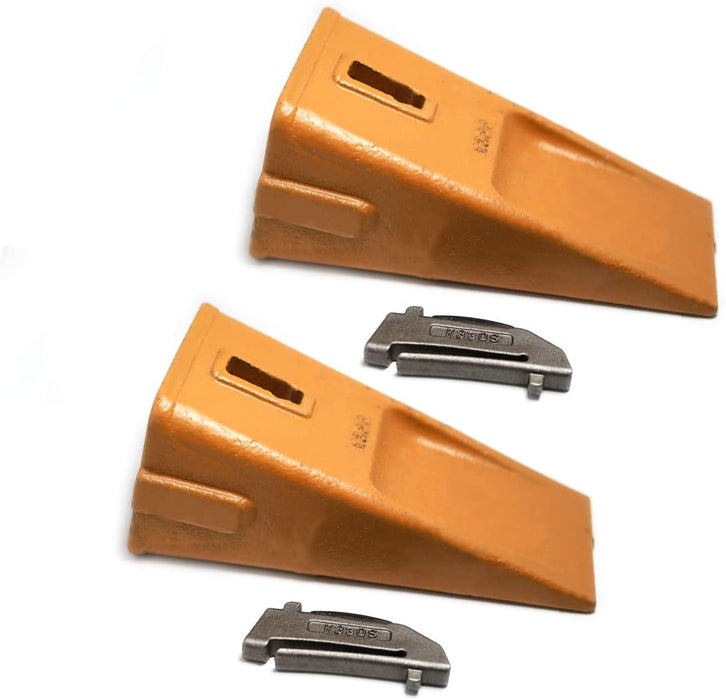2 Pack X330 Dirt Tooth Hensley Style Digging Bucket Tooth/Bucket Teeth & 2 k330s Flex Pin