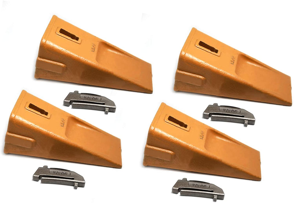 4 Pack X330 Dirt Tooth Hensley Style Digging Bucket Tooth/Bucket Teeth & 4 k330s Flex Pin