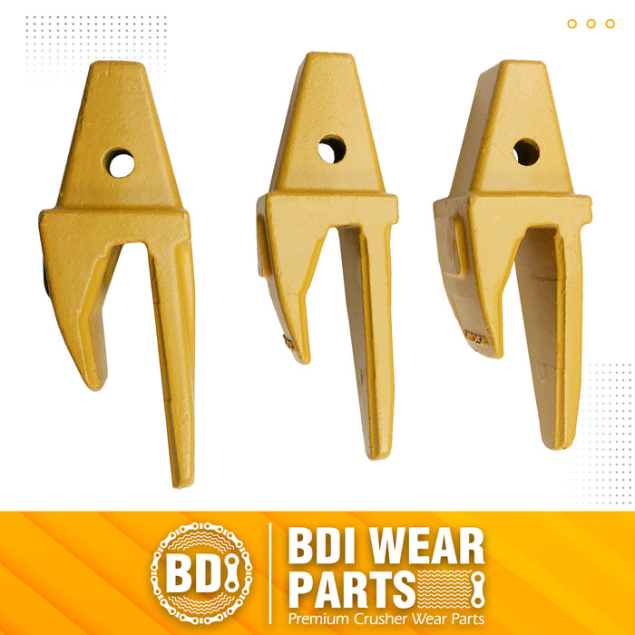 6Y3254 Teeth Adapter fits for Caterpillars J250 Excavator 1U3252 Teeth Bucket Tooth for Hensley Style Bucket Teeth - 3 Pack