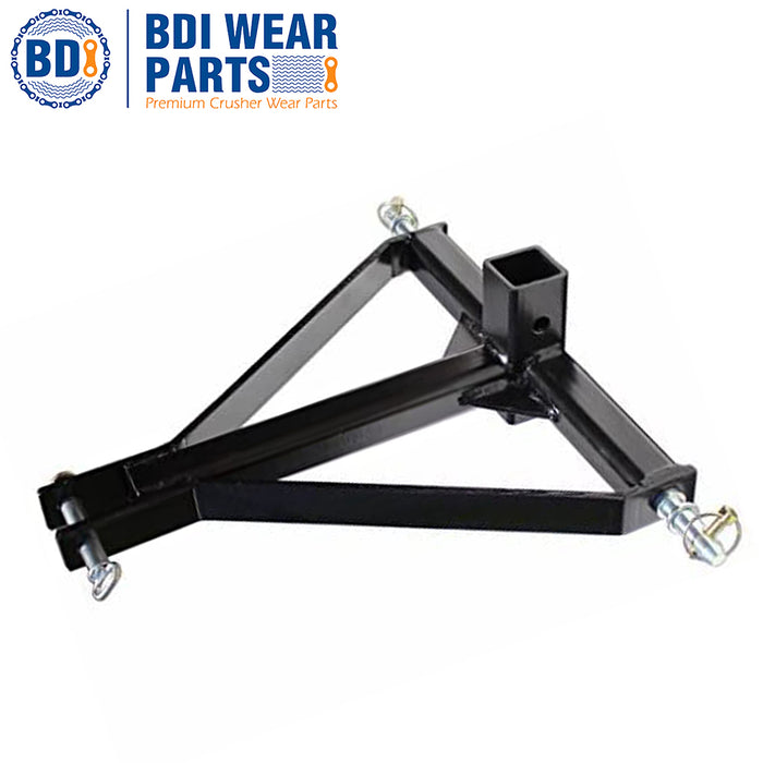 BDI Wear Parts 3 Point 2" Receiver Trailer Hitch Category 1 Tractor Tow Hitch Drawbar Adapter Capacity for Farm Equipment
