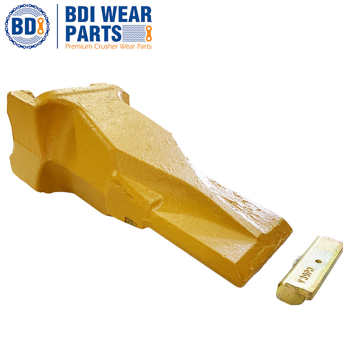BDI Wear Parts V39SYL 1/2/5 Pack Bucket Teeth Esco Style Plus V39PN Flex Pins Dirt Bucket Teeth Fits Mini Excavator (1 Pack)