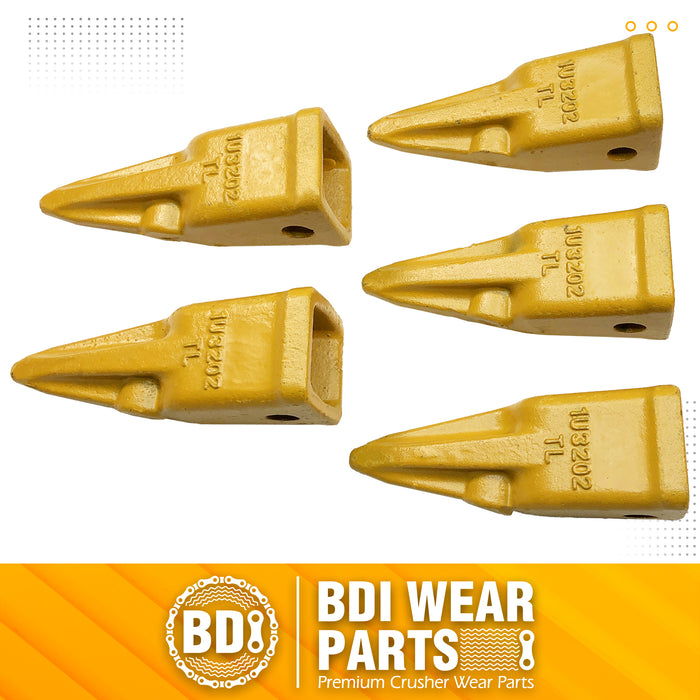 BDI Wear Parts 1U3202TL Hensley Style Bucket Teeth for Excavator Buckets Caterpillars Tractor Bobcat Bucket Teeth for Skid Steer