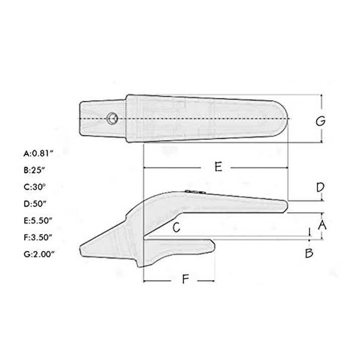 BDI Wear Parts 3 Pack Blue 552X156 Weld On Adapter for X156 Hensley Style Bucket Teeth