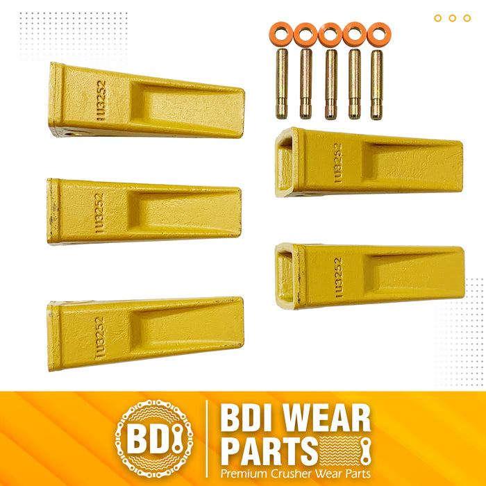 BDI Wearparts 5 - Forged CAT Style Backhoe/Loader Bucket Dirt Teeth/Tooth - 1U3252 (5)