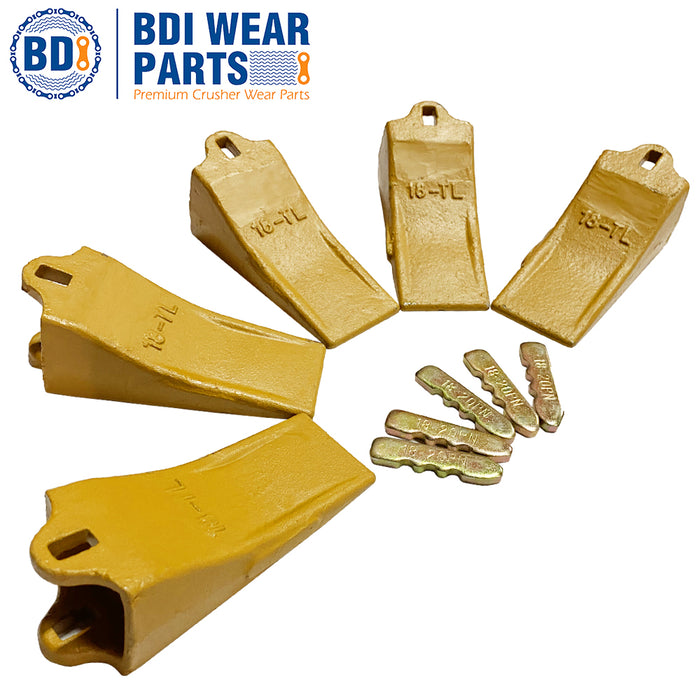 BDI Wear Parts 18TL 5 Pack Fits Esco Style Digging Bucket Teeth with 18/20PN Pins by BDI