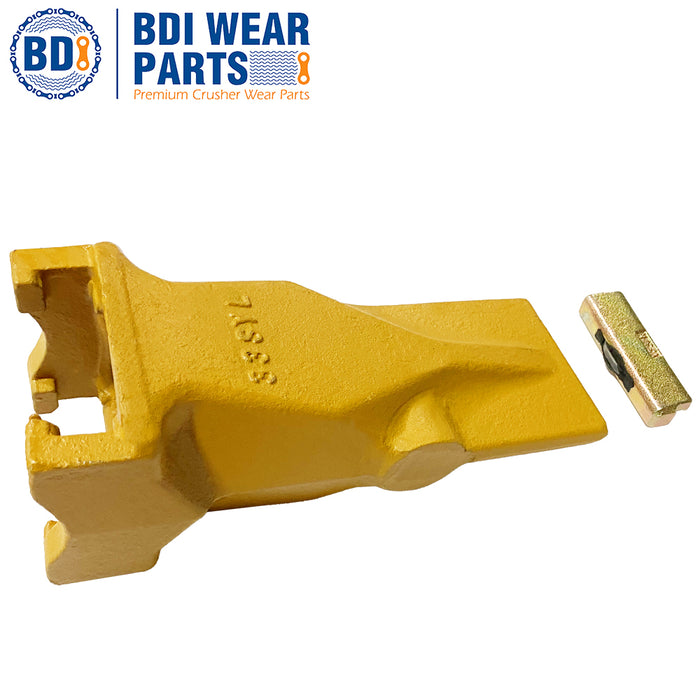 BDI Wear Parts V33SYL Esco Super V Style Dirt Bucket Teeth with Pin 1 Set Series Adapters Digging Tooth
