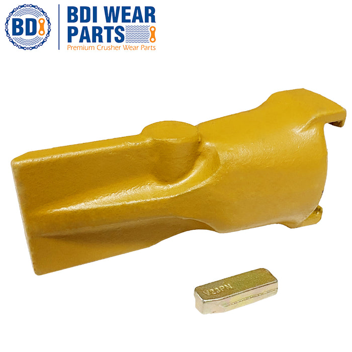 BDI Wear Parts V23SYL Esco Super V Style Dirt Bucket Teeth with Pin 1 Set Series Adapters Digging Tooth