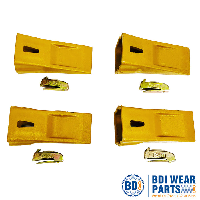 BDI Wear Parts Bucket Teeth X290 4 Pack Sharp Bucket Teeth Replaceable