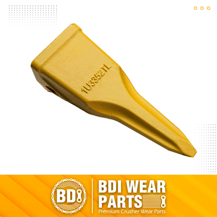BDI Wear Parts 5PACK 1U3352TL, Single-Pointed Rock Tooth of Excavator Bucket with pin Suitable for Cat J350 Series
