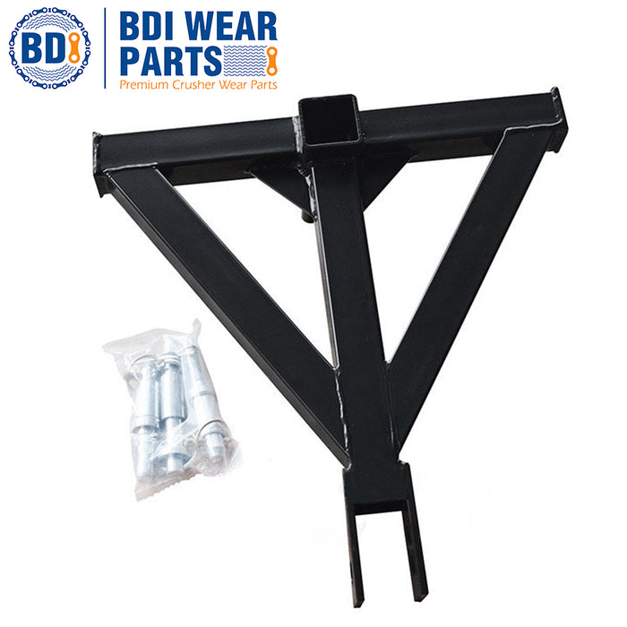 BDI Wear Parts 3 Point 2" Receiver Trailer Hitch Category 1 Tractor Tow Hitch Drawbar Adapter Capacity for Farm Equipment