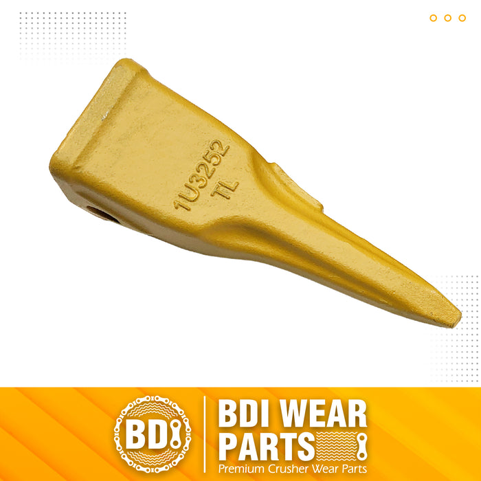 BDI Wear Parts 1U3252TL Backhoe Bucket Teeth (5 Pack) Caterpillars J250 with Pins for Mini Excavator Buckets