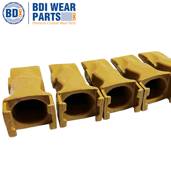BDI Wear Parts 5 Pack V17SYL Esco Super V Style Dirt Bucket Teeth with V17PN Set Series Digging Tooth for Excavator Backhoe Loader