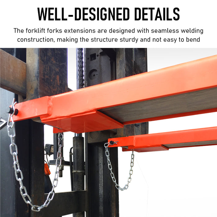 BDI Wear Parts 7.5 A Pair Pallet Forks Extensions Steel Pallet Forks 70 inch Forks Extensions for Forklift Lift Truck (70 inch)
