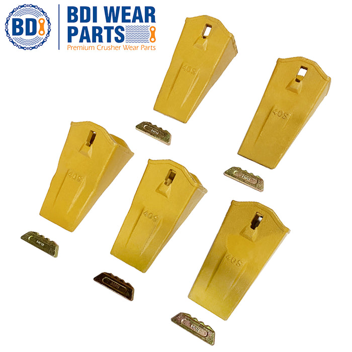 BDI Wear Parts 40S Dirt Teeth Esco Digging Bucket Teeth 5 Pack Teeth with Pin Esco Style 40PN