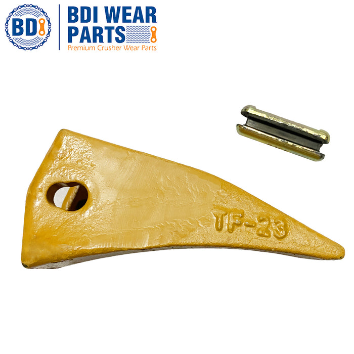 BDI Wear Parts TF23D D23P 1 Pack Bucket Teeth Claw Backhole Long Flexpins for Deere Case